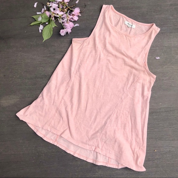 Madewell Forward Seam Slub Tank Rose EUC Size XS - Picture 2 of 5